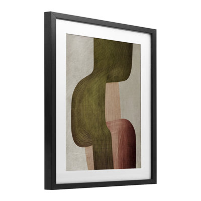 «Metal Brushes Abstraction», reproduction encadrée sous verre, conception par 1x