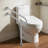 Toilet Safety Rail with Leg 31.5 In 300lb Load Capacity Stainless Steel Grab Bar