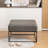 Cattibrie Leather Upholstered Square Ottoman-1863847704