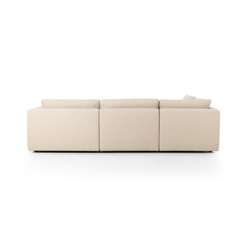 Ingel Sectional, Left Hand Facing, Taupe Linen Blend