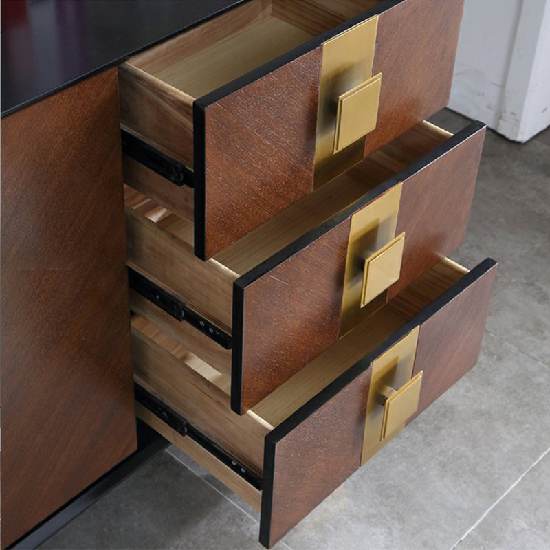 Modern solid wood multi-functional sideboard