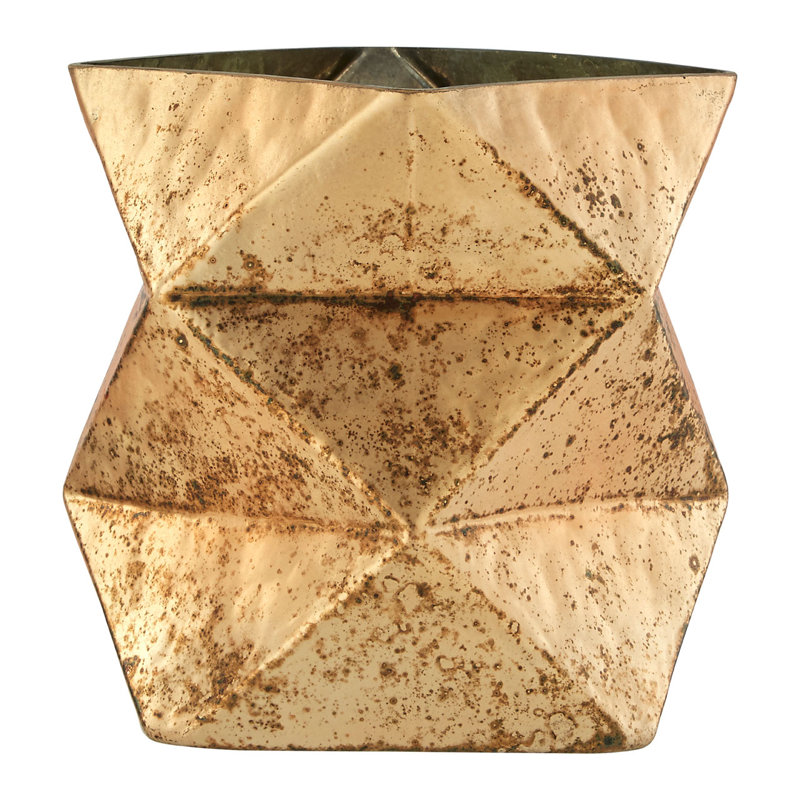 16cm Glass Tabletop Tealight Holder, 16cm H x 17cm W x 17cm D