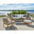 Chesapeake 82'' Teak Outdoor Patio Sofa with Sunbrella® Cushions