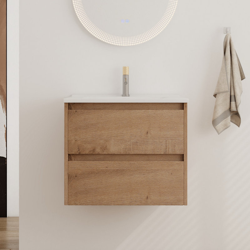 Clellon 24.34'' Single Bathroom Vanity with Ceramic Top