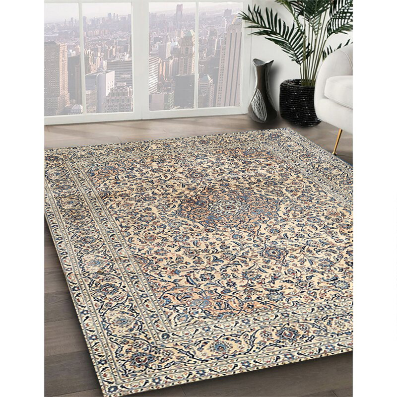 Tapis traditionnel 100% lavable à la machine 4446, Carré 8 pi