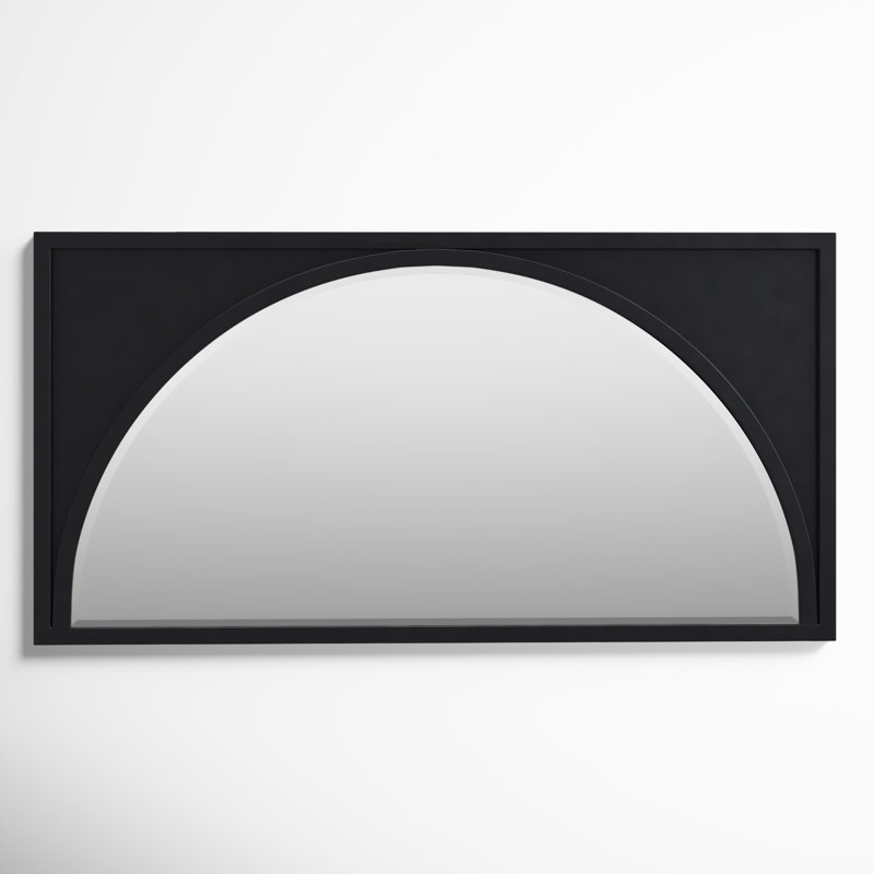 Abie Flat Mirror, Black