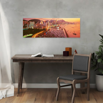 Hong Kong Colorful Abstract Contemporary Architecture City Wall Art