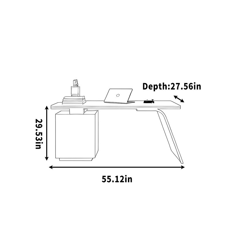 Bedford, 29.53" H x 55.12" W x 27.56" D