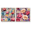 Cyprien - Ensemble de 2 collages carrés floraux-101844690-101844689