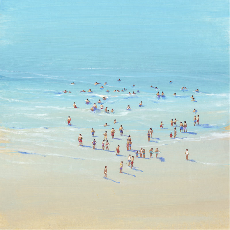 Beach Day II by Timothy O' Toole - Wrapped Canvas Painting, 91cm H x 91cm W