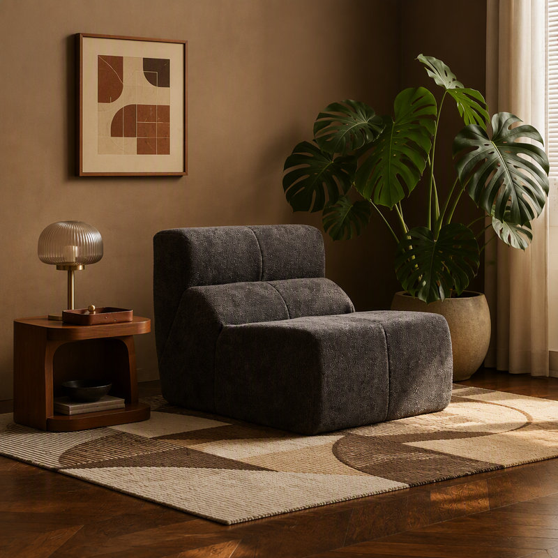 Chaise d'appoint, chaise simple pour salon, bureau et petit appartement