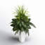 48'' Faux Fern Plant in Ceramic Planter
