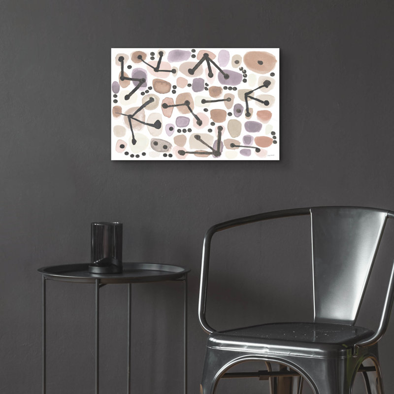  «Mid Century 1 Blush» par Cheryl Warrick, art mural en verre acrylique, 16 po x 12 po, H 16 po x l 24 po x P 0,2 po