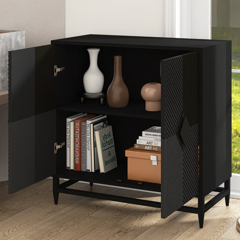 31.5" W Modern Storage Cabinet With Adjustable Shelf