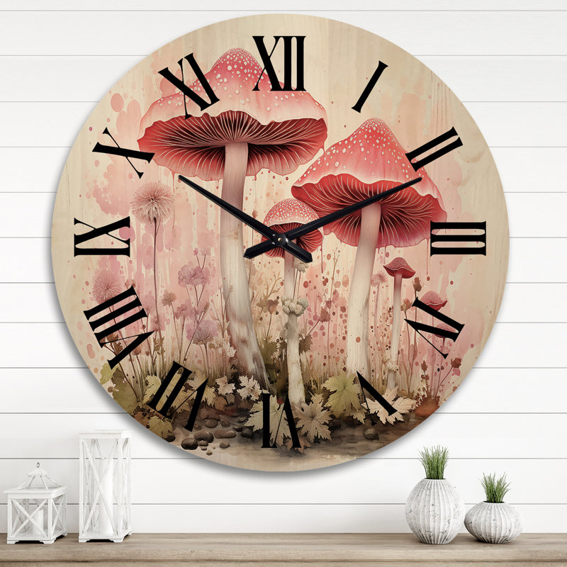 Très grande horloge murale en bois, Très grand