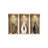 Set of Three Dia Faux Niche 3D Peel and Stick Wall Decals