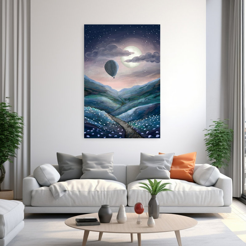 Art contemporain paysage contemporain, H 60 po x l 40 po