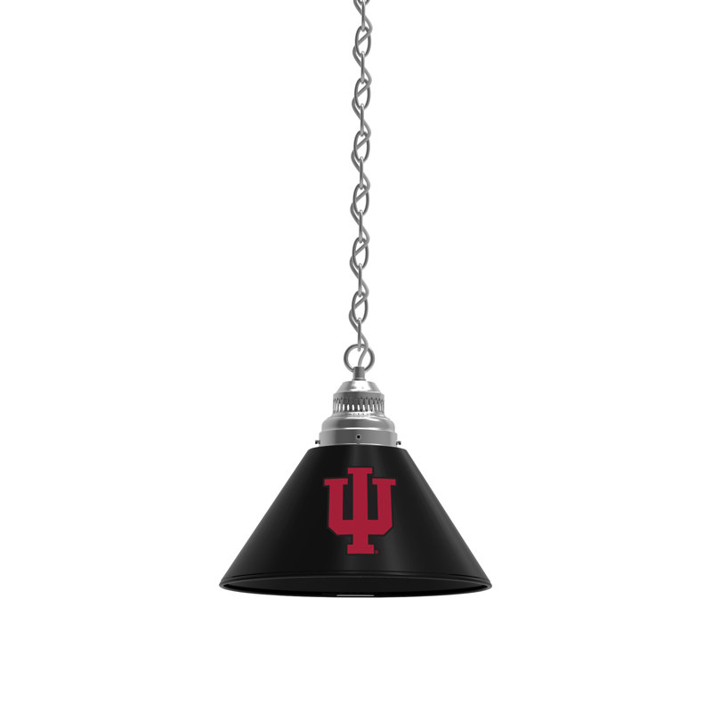 1 - Light Single Pendant, Chrome, Indiana Hoosiers