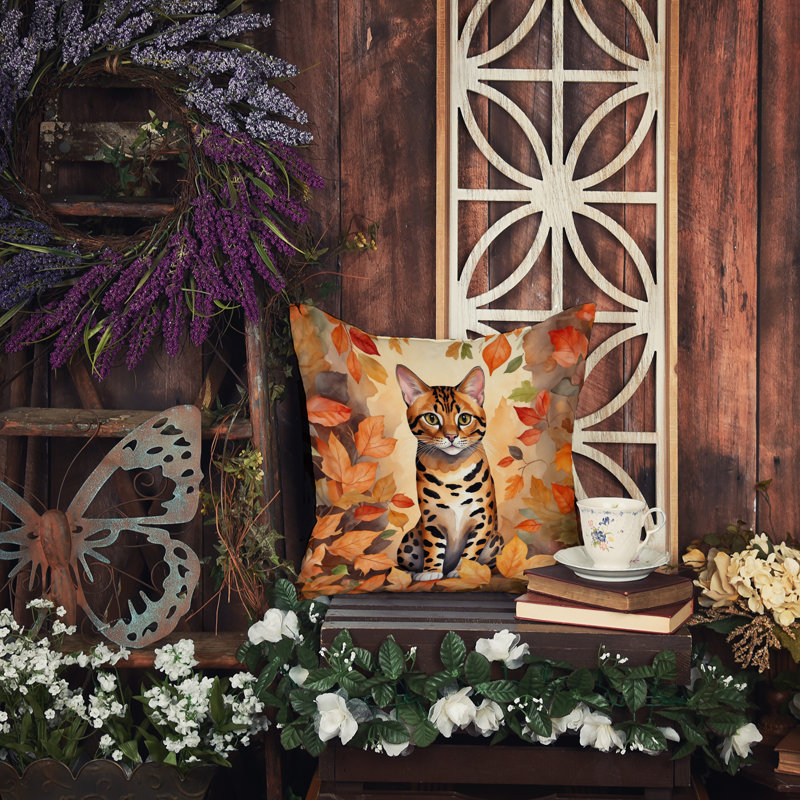 Coussin Bengal, Carré 14 po