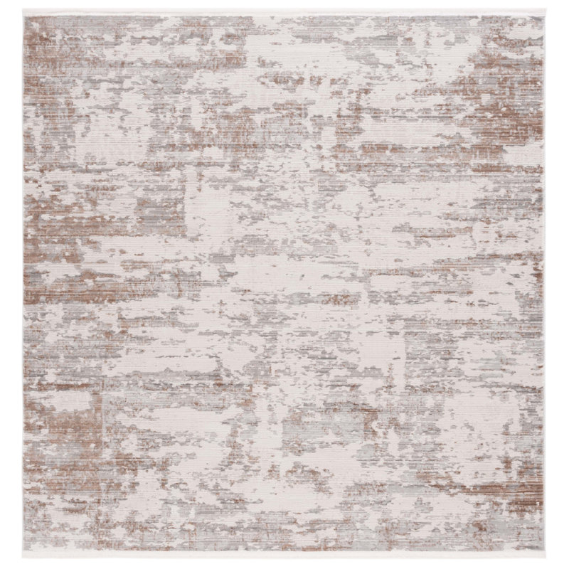 Tapis abstrait Ancika Performance, Carré 6 pi 7 po