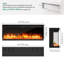 Metro Lane 101.6cm W Black Electric Fireplace with 1800 BTU