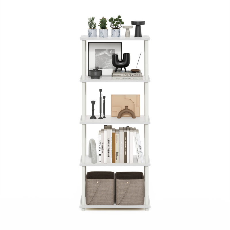 Heslin 23.58'' W Manufactured Wood Shelving Unit, White