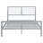 Cooper Open Frame Bed Silver-105493784