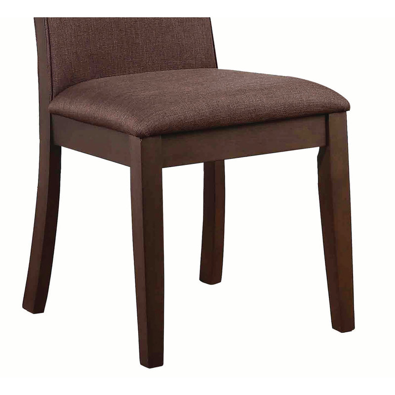 Chaise Steadman, Polyester brun, Brun foncé