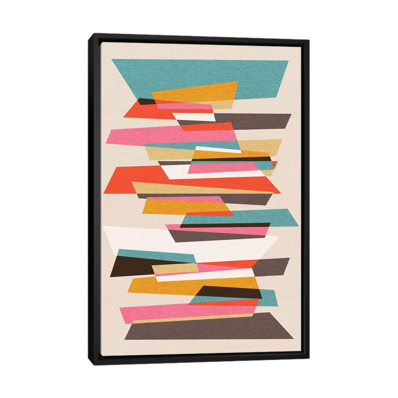 « fragments vii », impression sur toile, H 26 po x l 18 po x P 1,5 po, Pas de tapis, Toile avec cadre noir