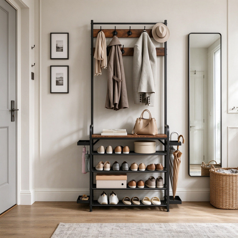 12 Pair Shoe Rack
