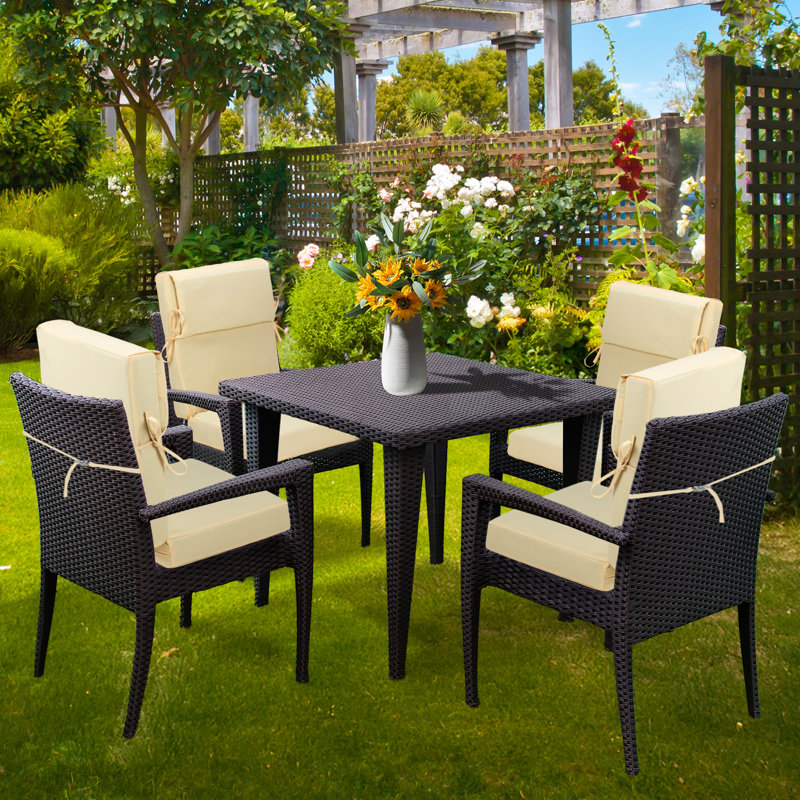 4.1" Outdoor Seat / Back Cushion, Cream Yellow