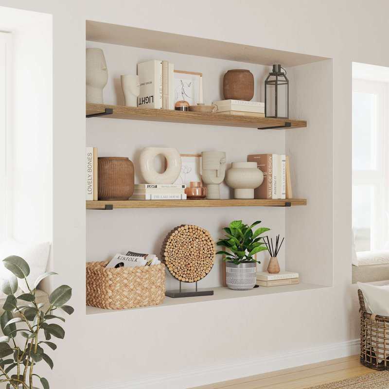 Treston 2 Piece Paulownia Bracket Shelf