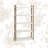 37" W Distressed Wood 5-Shelf Bookcase
