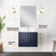 Meuble-lavabo bleu marine 24 po X P 22 po, comptoir en quartz blanc, 18 miroirs et robinet - Scratch - meuble-lavabo D, teinture Scratch pour un usage pratique à long terme
