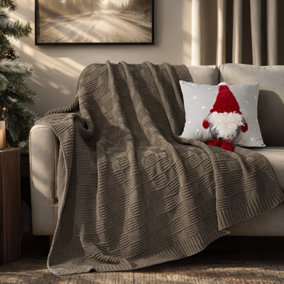 Jeté en chenille EVERGRACE Modern