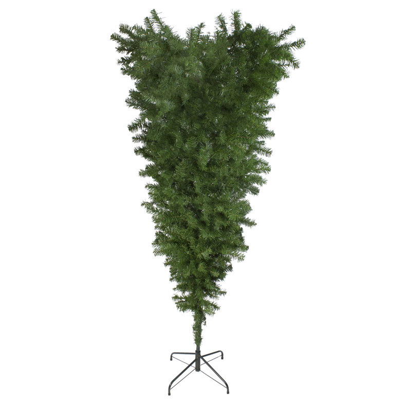 Arbre de Noël artificiel à l'envers 5,5 po x 36 po - Épinette artificielle verte à l'envers