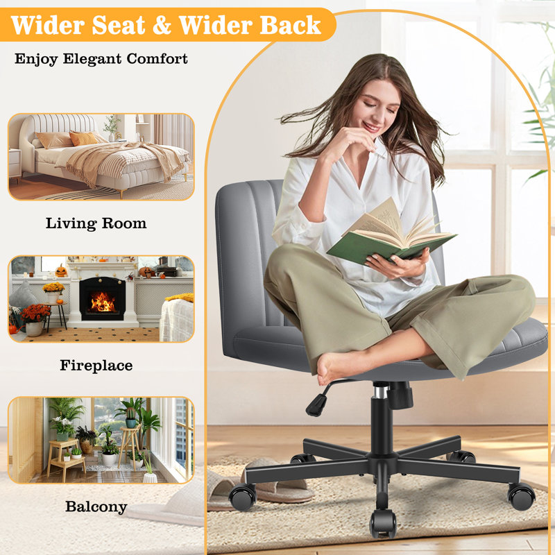 Aljet Leather Match Office Chair with Headrest