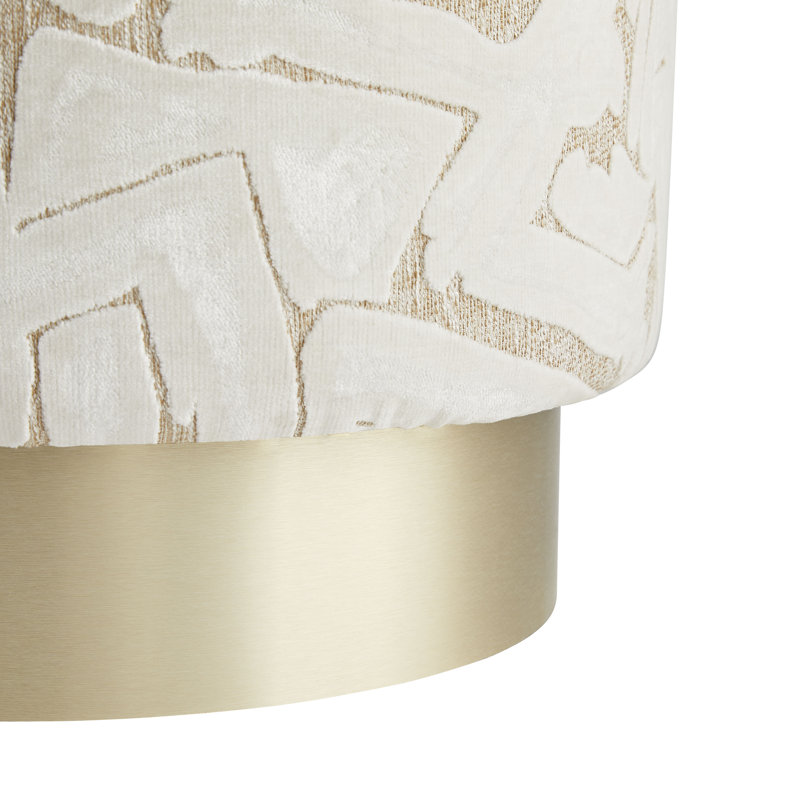 Avalon Ottoman Swiss Coffee Champagne Swivel