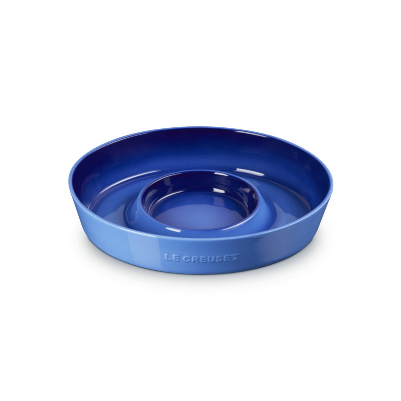Le Creuset Stoneware Oval Chip And Dip Platter 13, Blue
