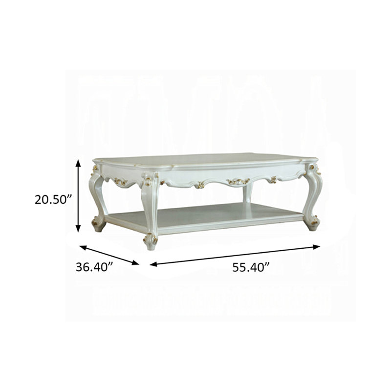 Solid Wood Top Coffee Table