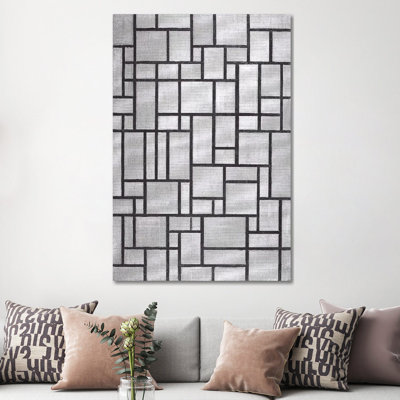 Composition in Grey, 1919 by Piet Mondrian - 1 Piece Wrapped Canvas Wall Art
