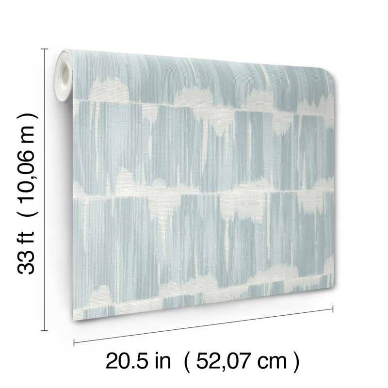 Serendipity Sterling Shibori Wallpaper, Blue