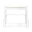 Armoire empilable, P 11,87 po x l 32,25 po, H 30,44 po, blanc - intérieur spacieux avec tablettes mobiles et cloison réglable pour la salle de gym à domicile H 30,44 po