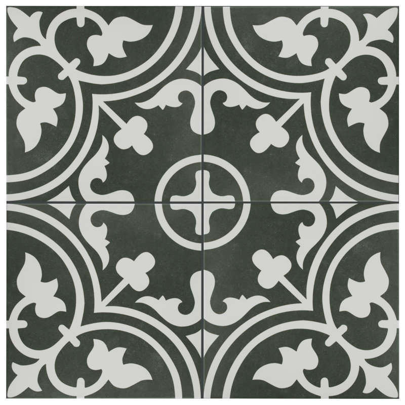 Arte 10" x 10" Porcelain Patterned Wall & Floor Tile