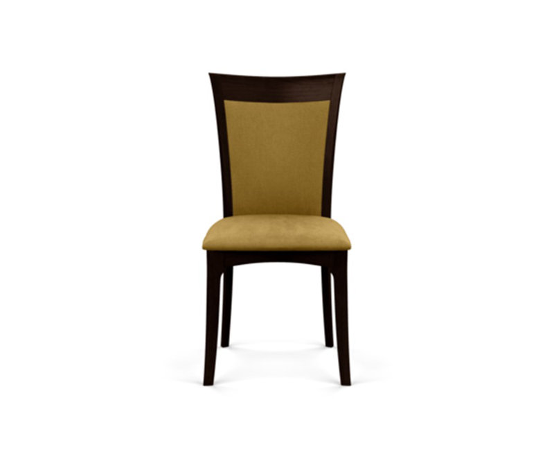 Morgan Leather Dining Chair, Smoke Cherry, Ebony