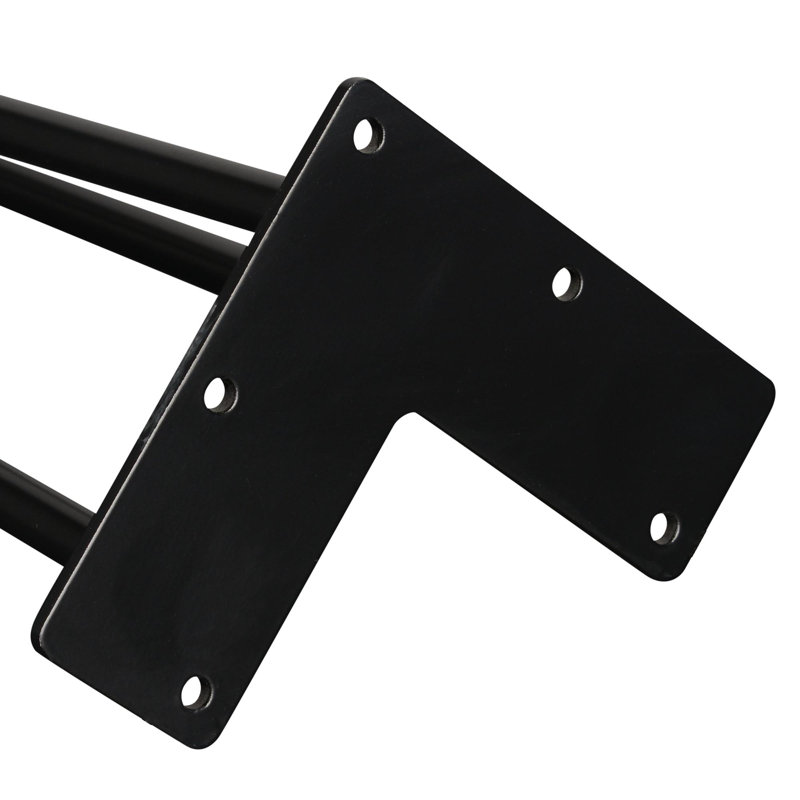 Pieds en épingle à cheveux 12 po Symple Stuff, Noir, H 27,91 po x l 4,72 po x P 4,72 po