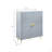 High Gloss Finish Accent Cabinet With Wave Pattern Design, Four Doors And Adjustable Shelves-1522346256