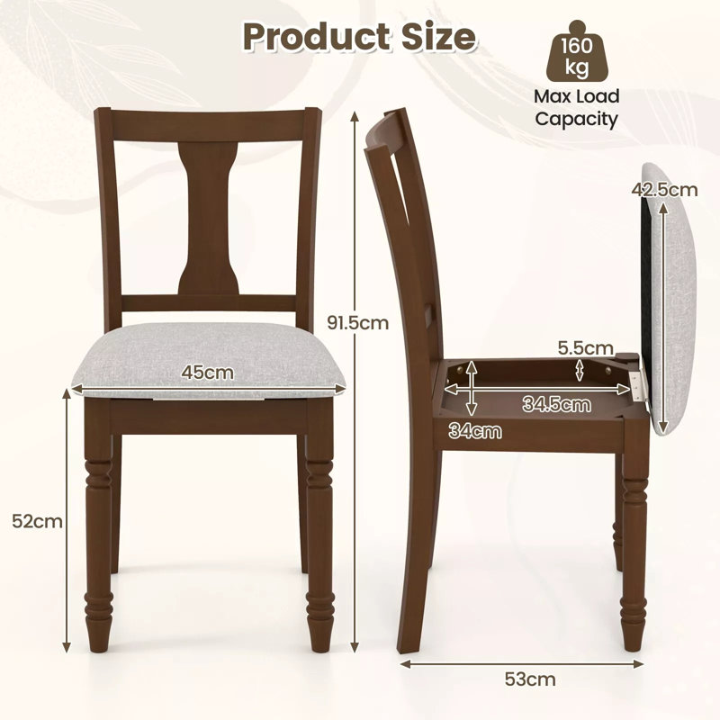 Kenia 52cm H Polyester Upholstered Side Chair