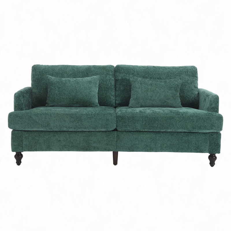 Canapé Chenille, Émeraude