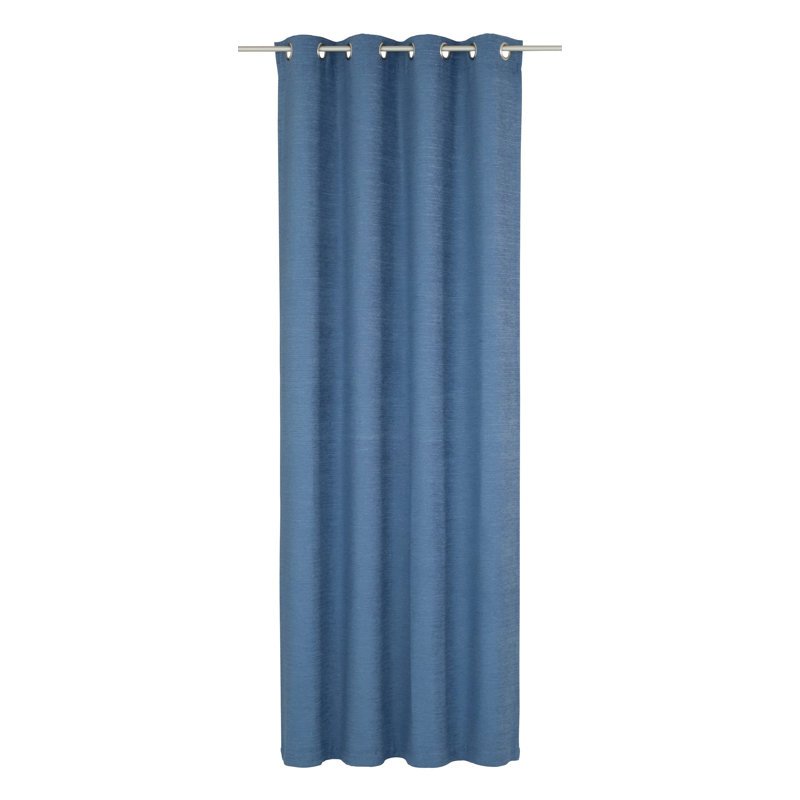 Jaylene Room Darkening Single Curtain Panel, 270 W x 245 D cm, Blue